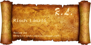 Risch László névjegykártya